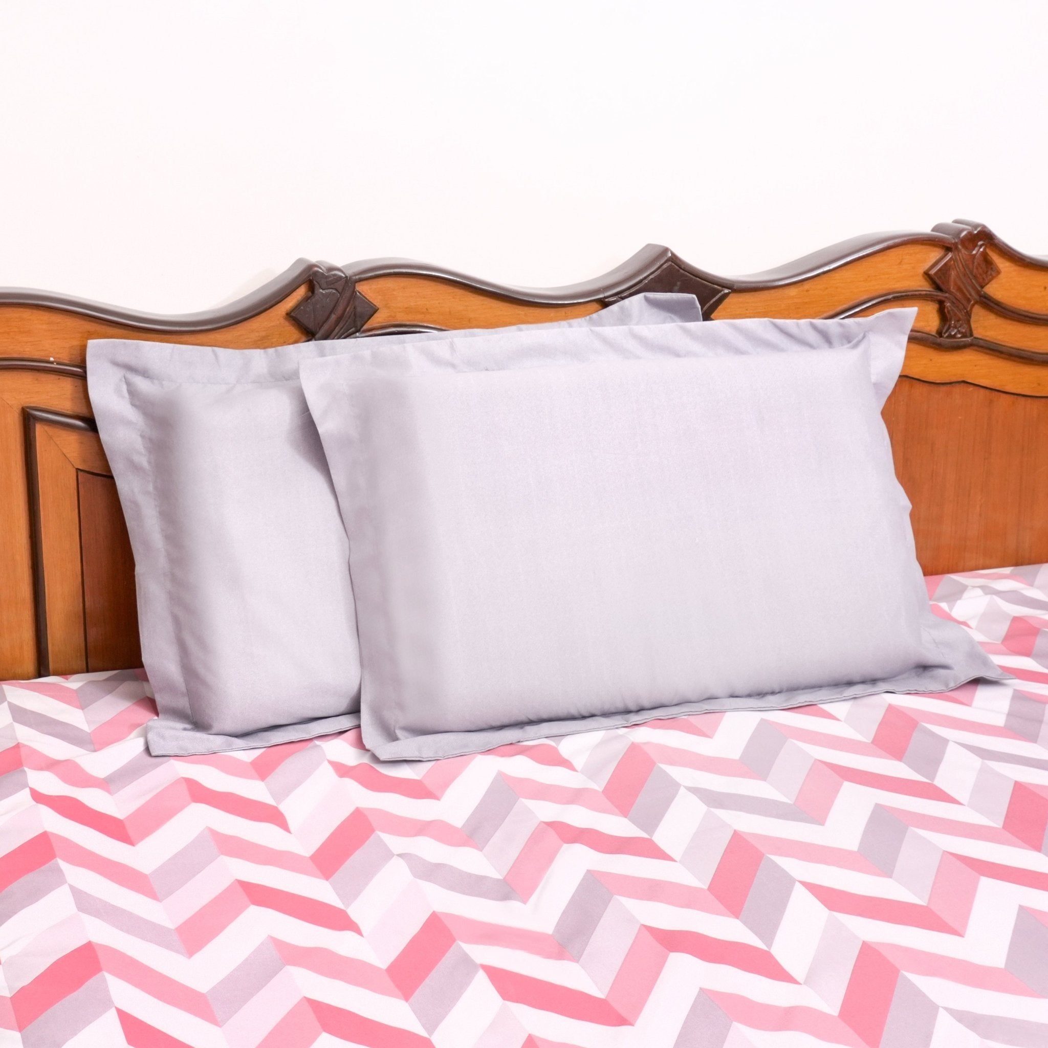 Vivid Bedsheet Set King Size, 108" x 108" - Coral Slub -